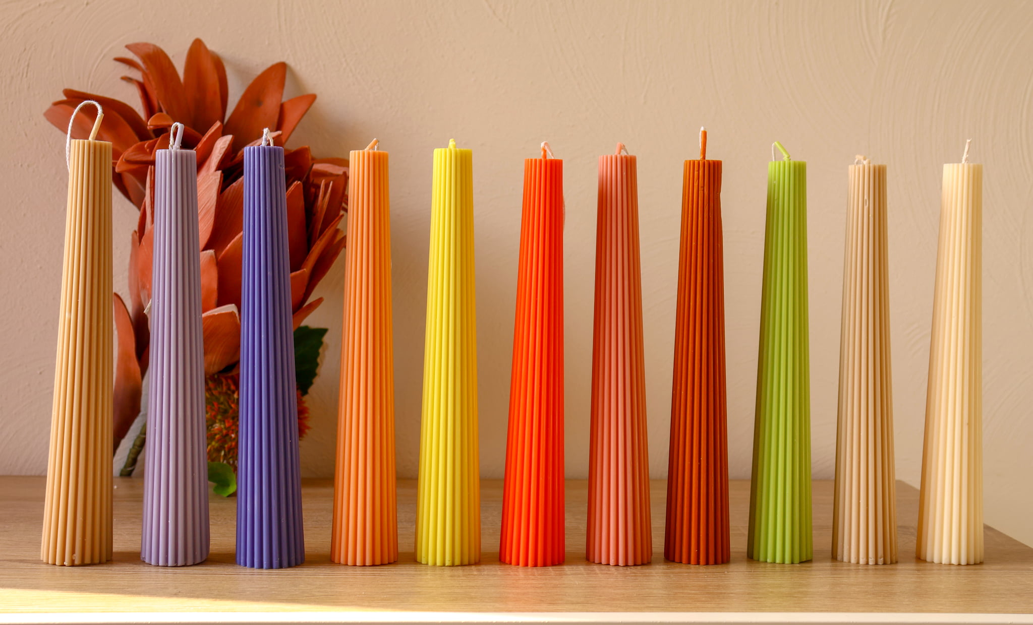 bougies colorées parfumée-moulée-louisa